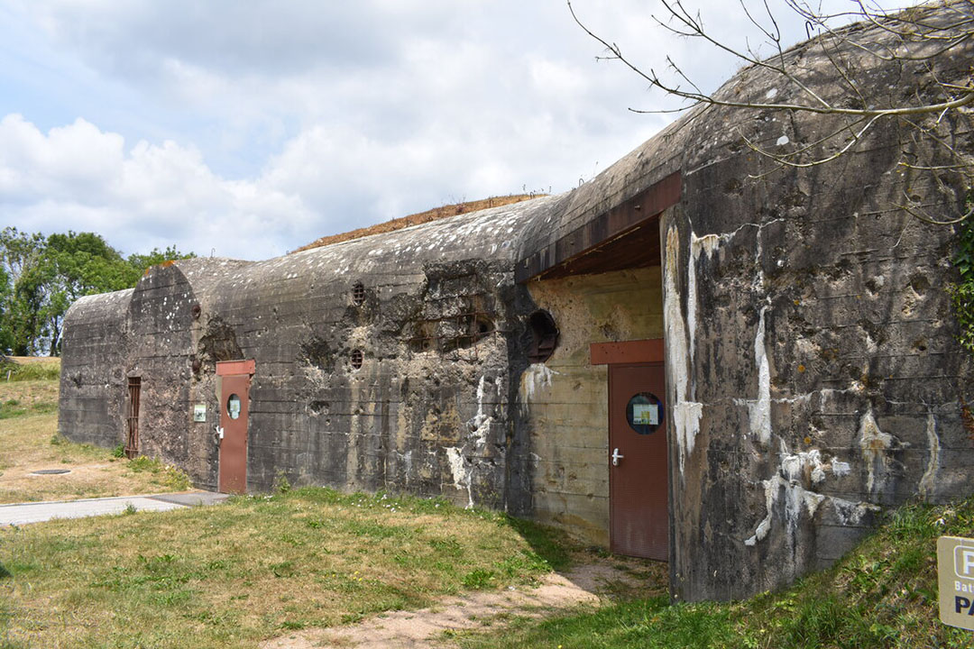 Old stone ruins of a WWII era battery, Azeville Batterie