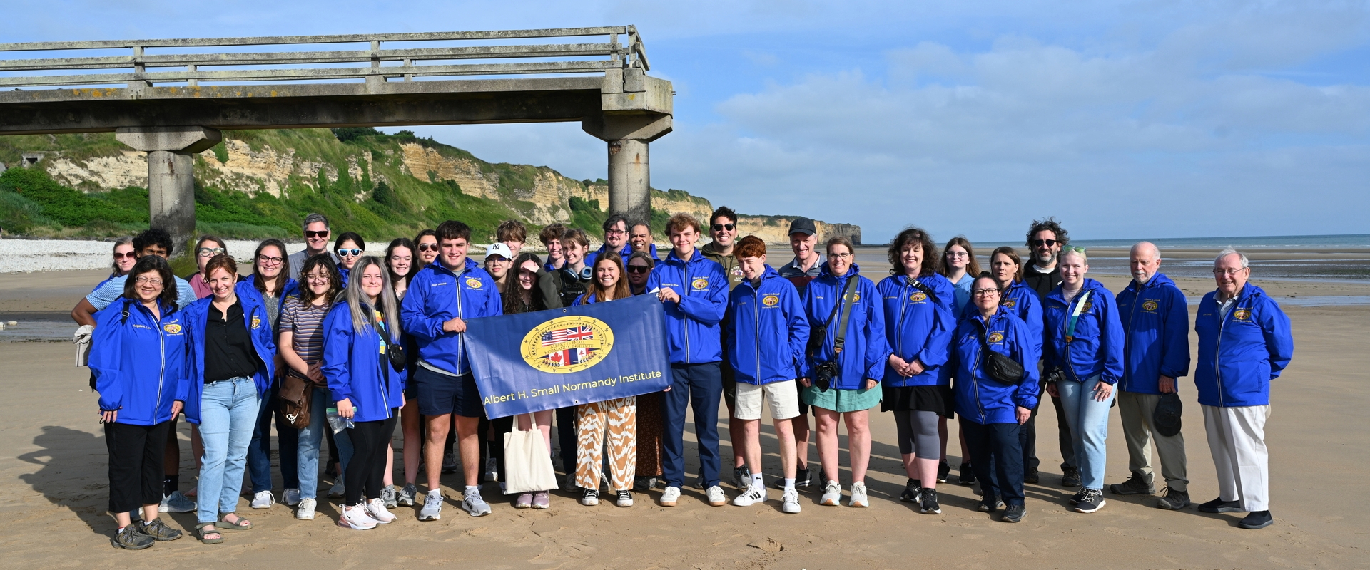2024 AHSNI Class on Omaha Beach