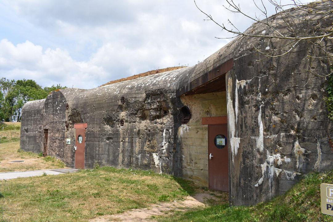 Old stone ruins of a WWII era battery, Azeville Batterie 